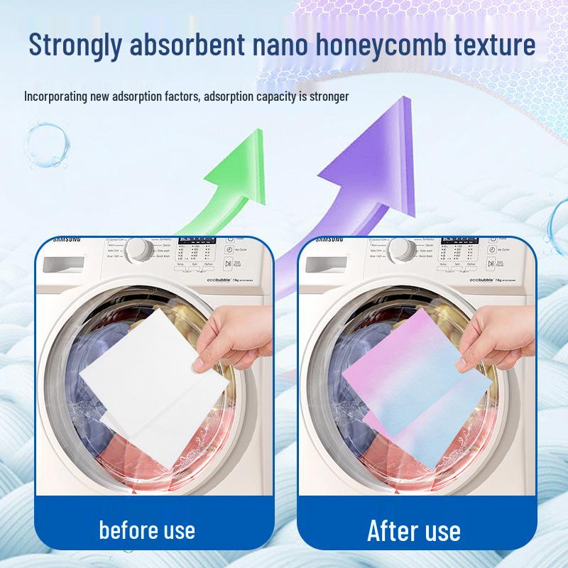 Color Absorbent Anti-Bleed Laundry Sheets - 50 Pack