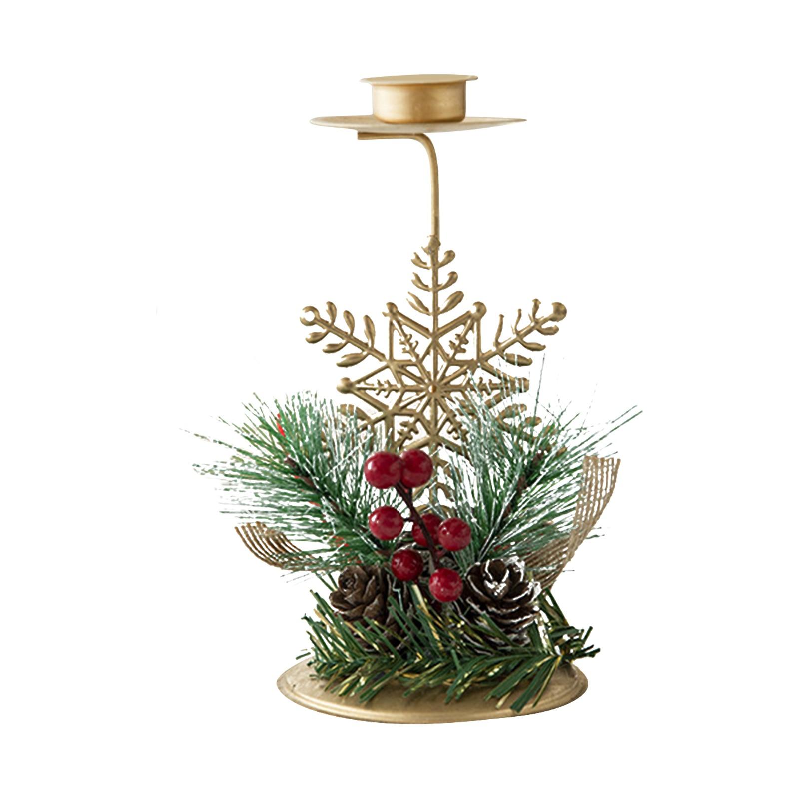 

Рождественский Золотой Железный Подсвечник Украшение Окна Стола Рождественские Праздничные Украшения Продукт Рождественские Украшения One Size