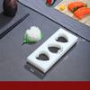 Wooden White Sushi Mould Special Flat Wooden Roller Shutter Sushi Tools Bamboo Rice Pressing Mould Mat Bento  Sushi Maker