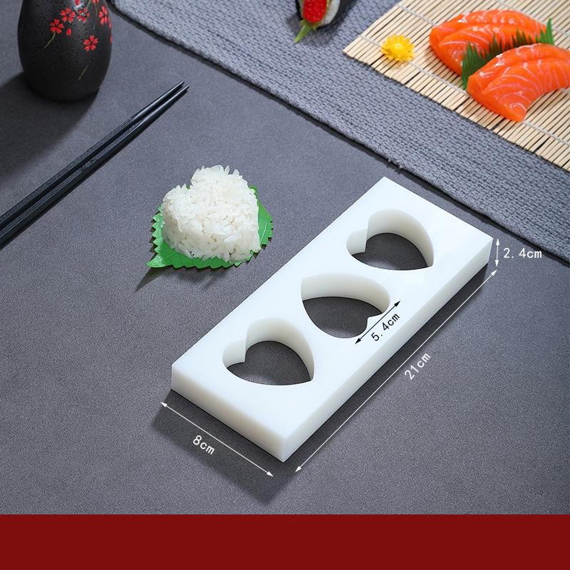 Wooden White Sushi Mould Special Flat Wooden Roller Shutter Sushi Tools Bamboo Rice Pressing Mould Mat Bento Sushi Maker