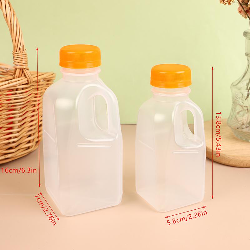 1ks 320/500ml průhledná dětská láhev na vodu plastová láhev na džus domácí mazlíčky láhev na mléko s víkem kempování a turistika nádobí na pití