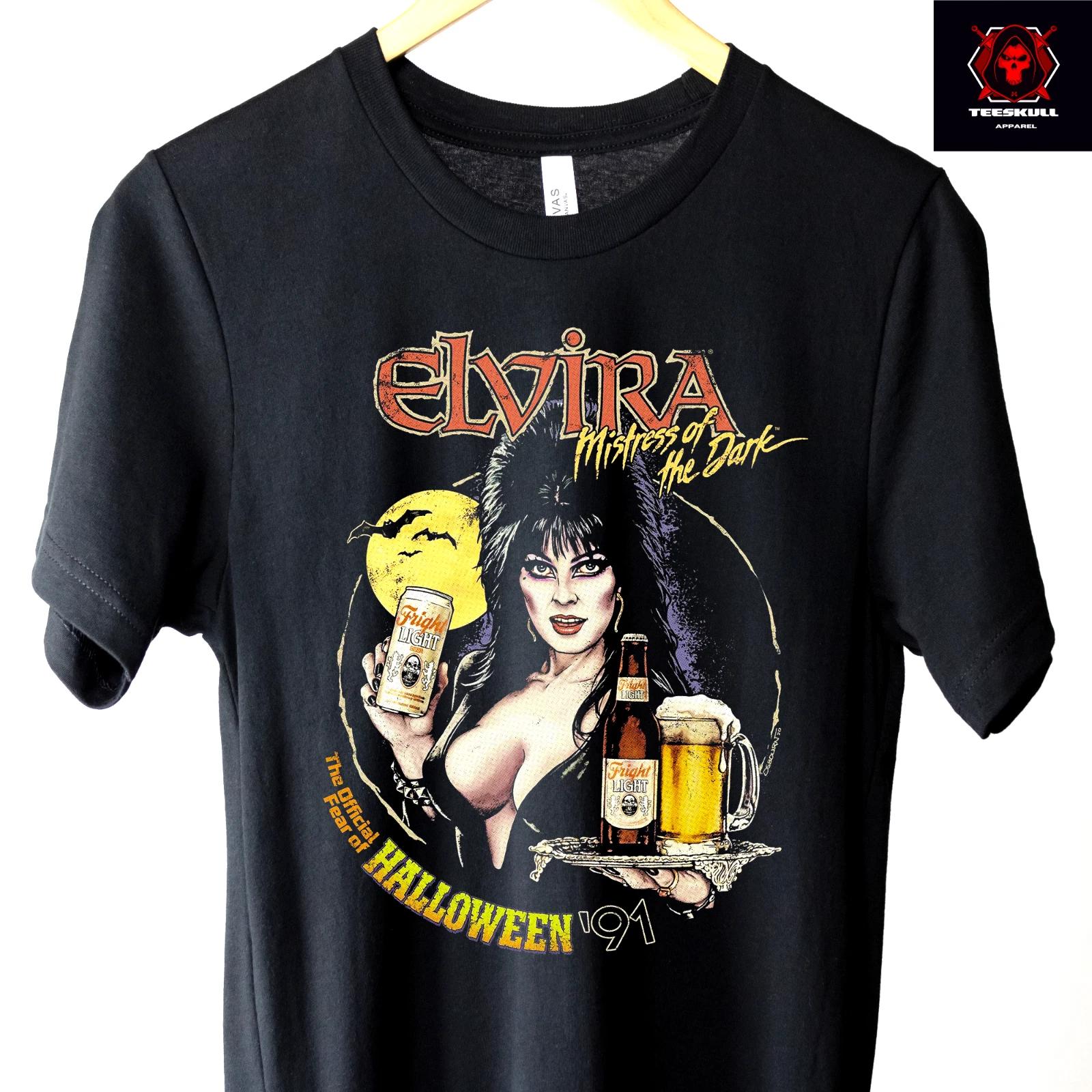 Elvira (Mistress of the Dark) 1988 Retro Horror Movie Unisex T-Shirt XL