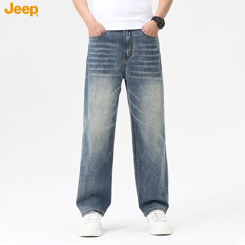 JEEP Men s Soft Stretch Lightweight Summer Jeans 30