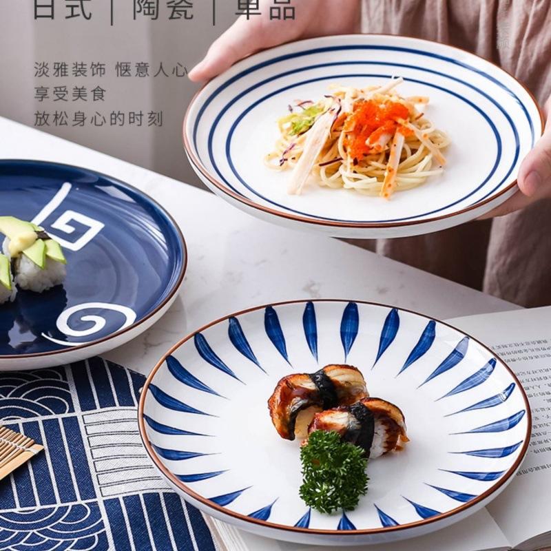 

Керамическая посуда, креативная тарелка для блюд, домашняя тарелка, расписанная вручную в стиле западной обеденной тарелки для стейка