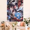 Genshin Impact Hu Tao Cartone Animato Anime Arazzo Pezzo d'Arte Creativo Ideale Teli da Appendere al Muro per Ravvivare la Stanza Decorazione per la Casa