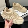 Spring and Autumn New Sports and Leisure Ins Platform Leather Single Shoes Board Shoes