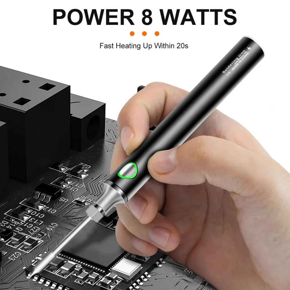 5V USB Soldering Iron Professional Electric Heating Gear Maintenance Adjustable Portable Pen Mini Soldering House Tool Tool S2Y6