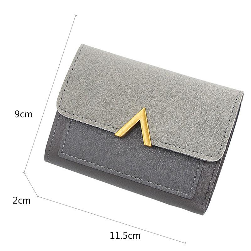 New Simple Women Wallets Short Card Holder Large Capacity Female Purses High Quality Small Card Bag Coin Pocket Wallet For Girls