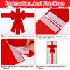 Christmas Cabinet Door Ribbon Bow Large Velvet Christmas Wreath Bow For Christmas Front Door Cabinet Home Decoration,Red