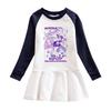 Princess Girls Kpop Rumi Zoey Mira Hunters Print Pleat Mesh Dress