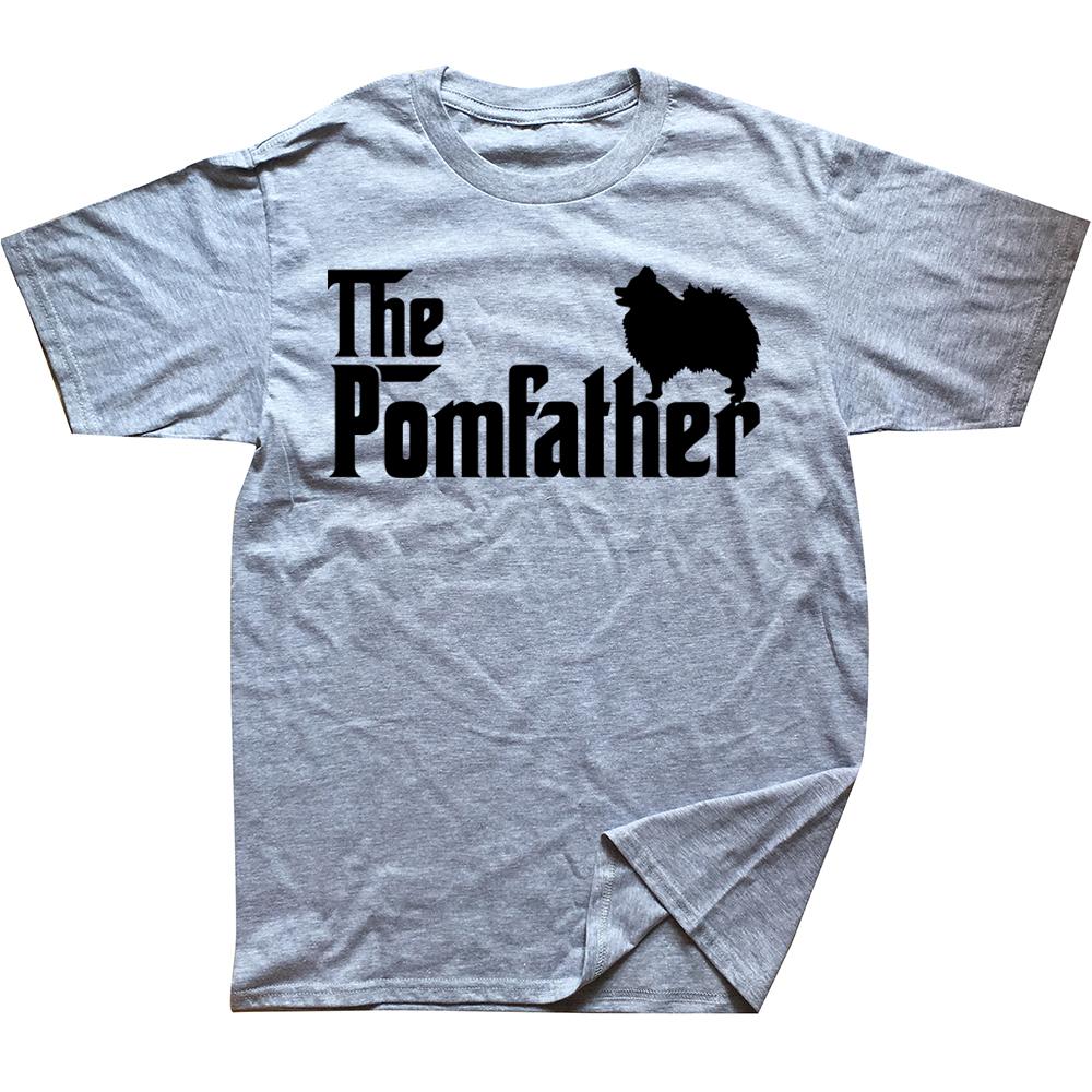 Pomeranian Father Dad The Pom Father Dog Lover T Shirts Streetwear Short Sleeve Birthday Gifts Summer Tshirt Mens Clothing