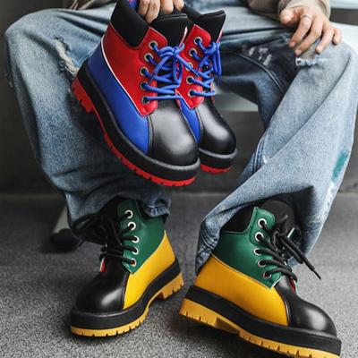 39-45 High Quality Men's Boots Fashion High Top Boots Trend Versatile Autumn Winter Mens Shoes Tooling Casual Shoes Botas Hombre