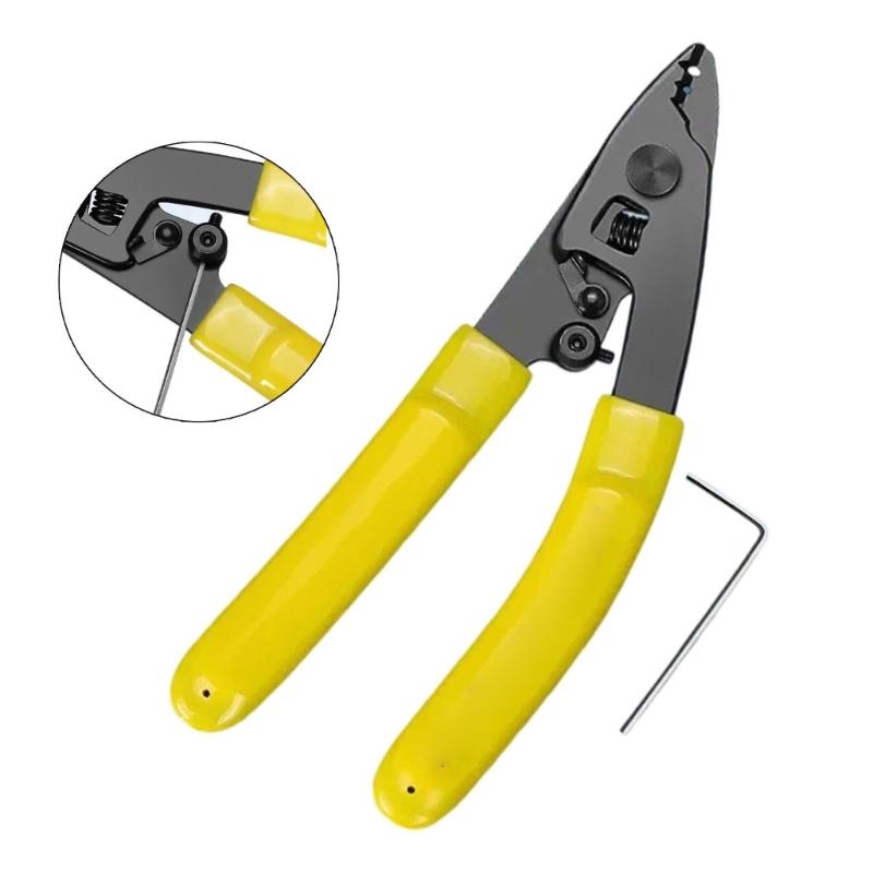 Professional Fiber Optical Stripping Tool With Safety Lock Metal Design Ergonomic Grip Design For Networking Cables Wire