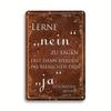 Metal Wall Art Decor Sign 20x30cm Hanging Plaque