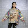 2025 Korean Style Oversized Bear Sweater: Cute, Slimming, and Belly-Covering for Women