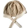 New Pure Hand Knitted Wool Hat Sun and Moon Pattern Dopamine Color Matching Hat