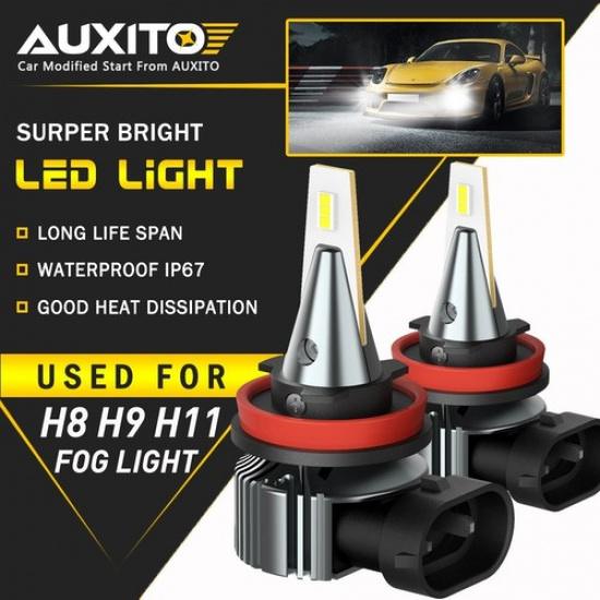 2X H11 H8 H9 LED Fog Light Bulb 6500K 60W DRL CANBUS ERROR FREE EOA