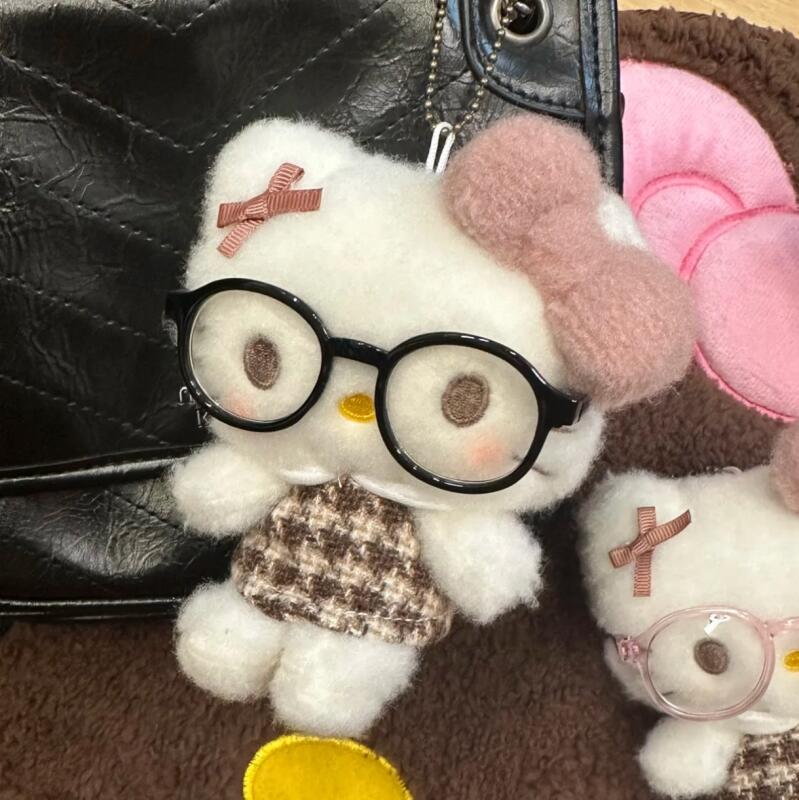 Sanrio Ins Style Girlish Heart Hello Kitty Plush Toy Cute Bag Pendant Bedroom Sofa Decoration Keychain Ornament Gift