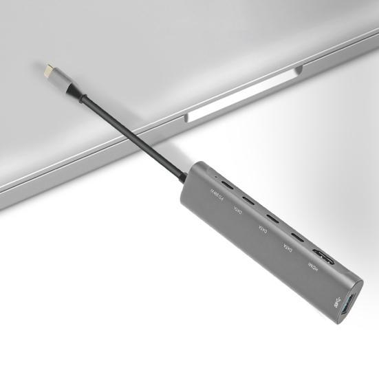 Robustní multifunkční přenosný USB-C splitter Multiportový expandér s vysokorychlostním přenosem Počítačové příslušenství Hub