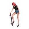 62KD 1/64 Scale Realistic Resins Skateboard Boy Girl Sculpture for Model Train Layouts and Dollhouses Landscape Decorations