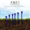 Golf tee, plastic tee, long tee with scale, 70mm &