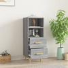817415 vidaXL Buffet Sonoma Grey 34.5x34x90 Cm Engineered Wood