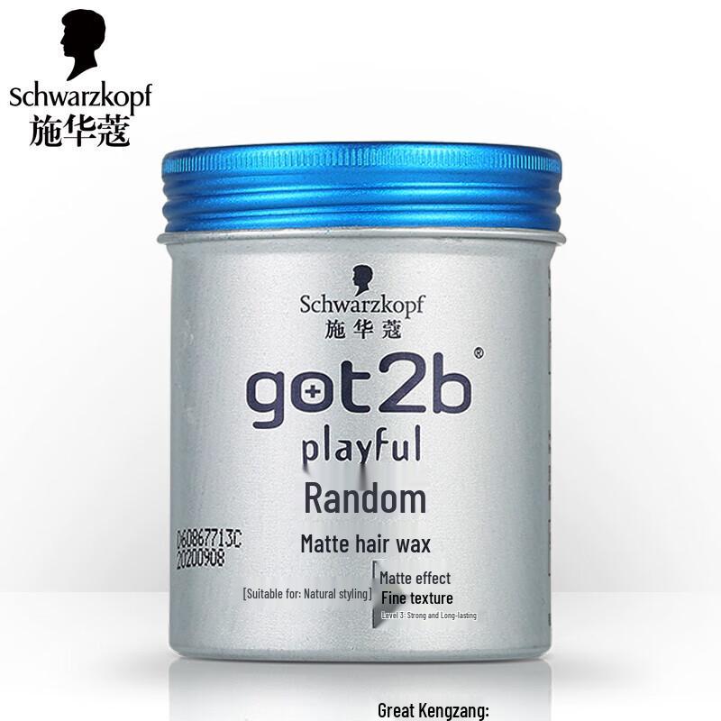 Schwarzkopf got2b Matte Styling Hair Wax 1 Bottle
