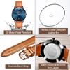 OLEVS Men's Minimalist Slim Fashion Analog Quartz Watch with Date Waterproof Large Dial Retro Leather Band