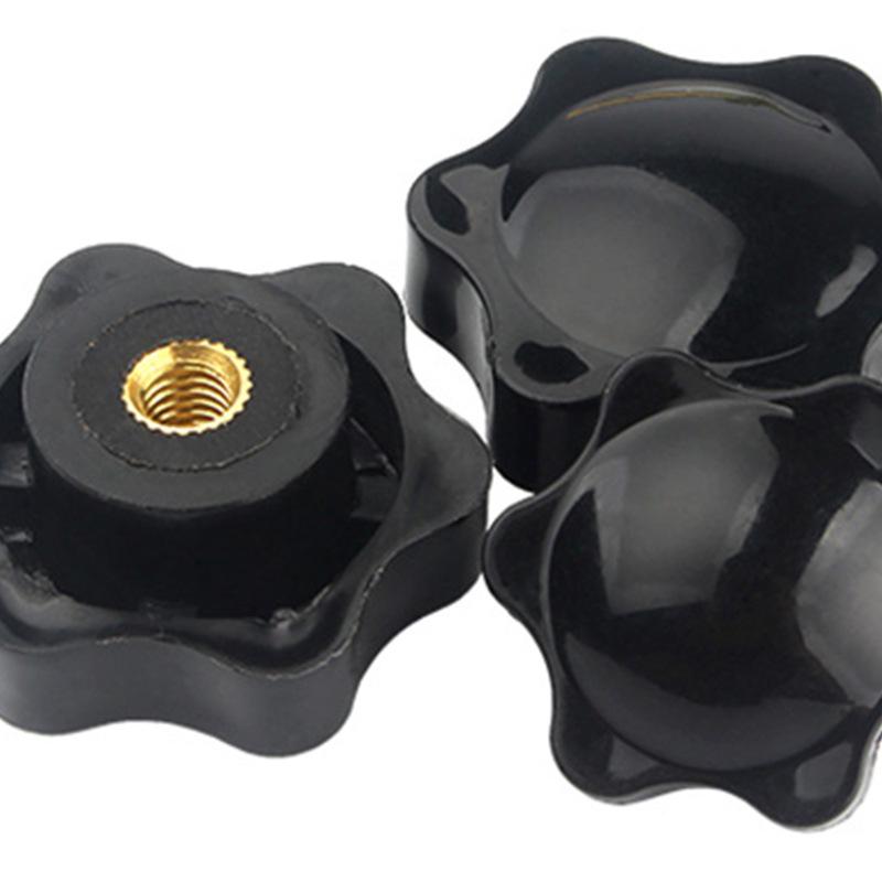 Copper Core Rubber-Headed Hand-Tighten Nut with Plastic Head, M4/M5/M6/M8/M10.