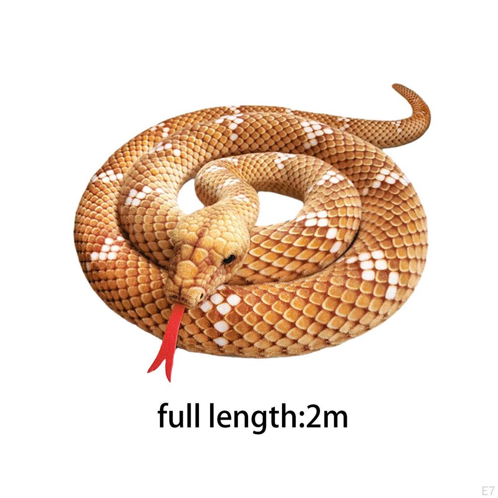 Animal Stuff Boneca Quarto Ornamento Cobra Gigante Brinquedo De Pelúcia