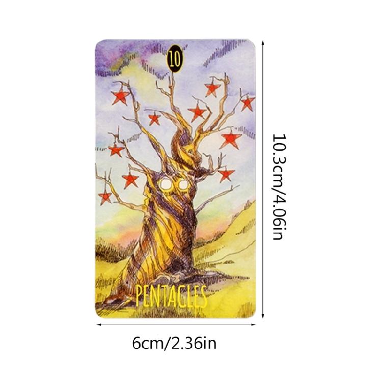 Jeu de société de divination Terre d'Ombre Mystérieuse Cartes de Tarot Édition Complète Anglaise