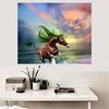 5D DIY Diamond Painting "seaside Horse" Embroidery Full Square / Round Diamond Cross Stitch Diamond Mosaic Painting Decoration Gift