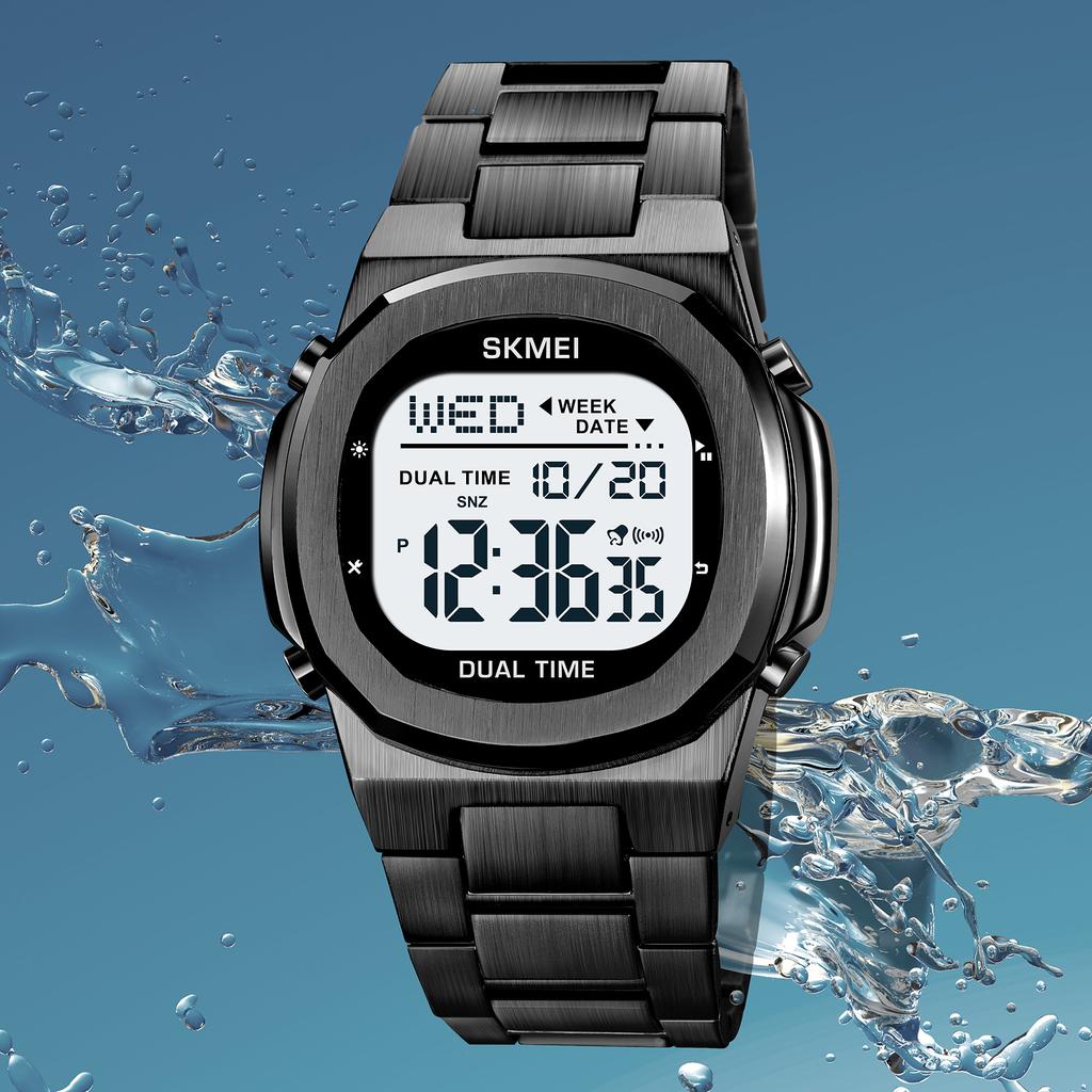 SKMEI 2004 Alarm Date Clock relojes para hombre Glow Stop Watch Multifunction Mens Waterproof Electronic Sport Watch Wristwatch