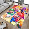 Mario Friends Feast Carpet For Playroom Bedroom Living Room Sofa Home Decorkids Game Area Rug Nonslip Floor Mat