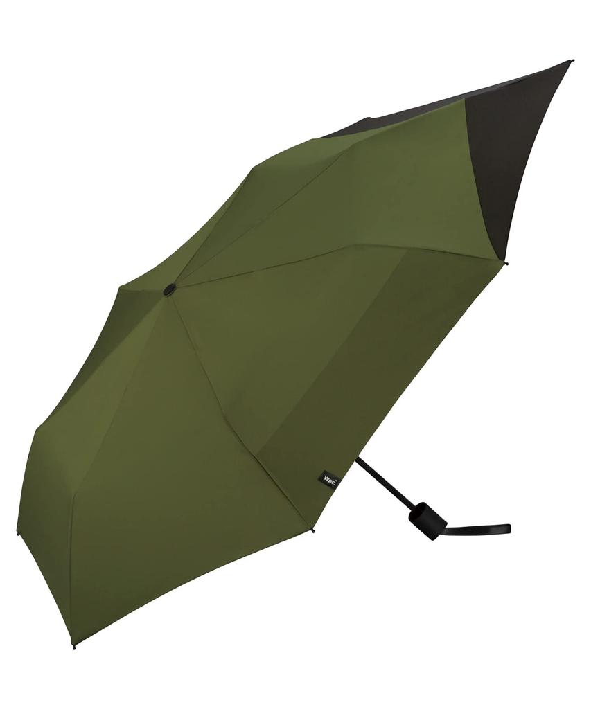 UNISEX Folding Khaki and Keeps Your Bag Suitable for Rain or Continuous Water and Folding Umbrella [2022] Wpc. Back-Protecting Umbrella, Black, 55cm,