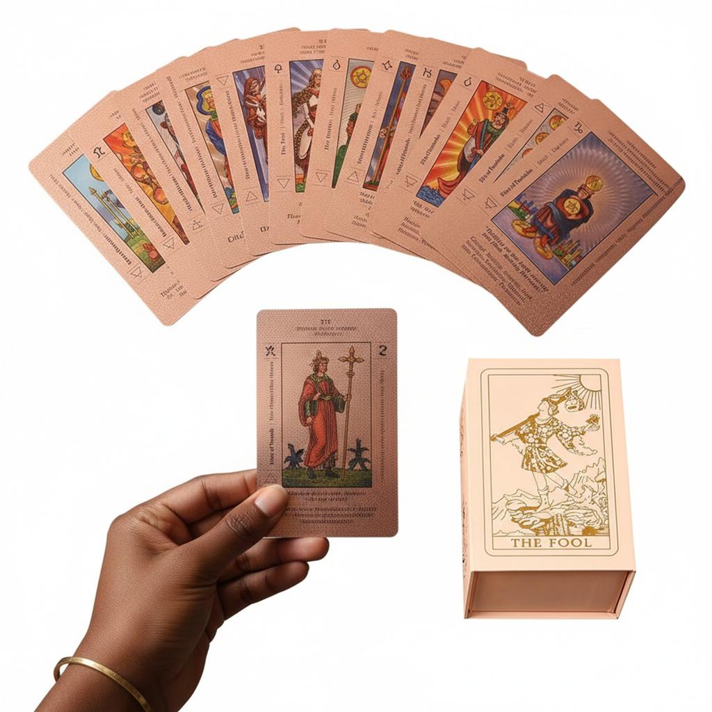78 Classic Waterproof Tarot Cards with Guide Book with Meanings on Them for Beginners & Experienced Practitioners