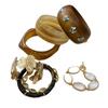 Acrylic Flower Open Bangle: Creative & Exaggerated Bracelet for Women