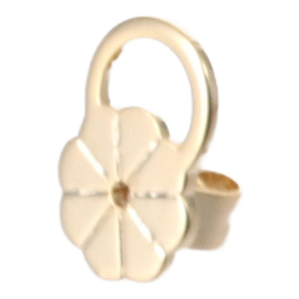Gold Earring Backs White Gold Secure Earring Backers Earring Stoppers  For Studs