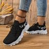 Dámské vycházkové boty Měkká podrážka Protiskluzové tenisky pro maminky Prodyšné síťované boty Módní ležérní jednoboty