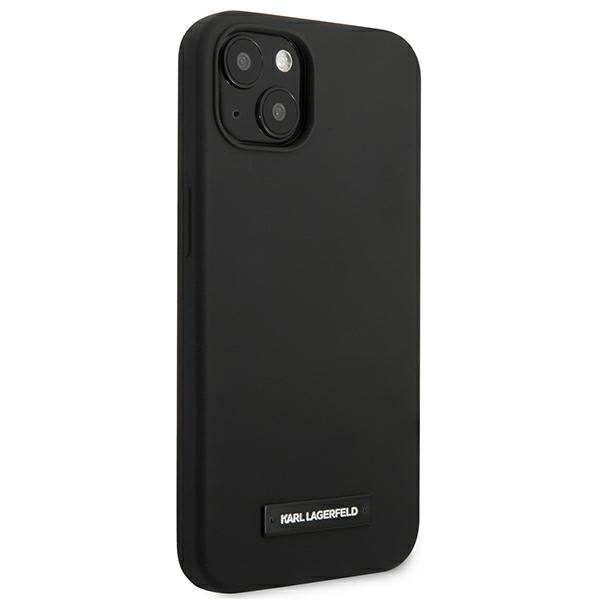 Karl Lagerfeld KLHCP13SSLMP1K iPhone 13 mini 5.4" hardcase black/black Silicone Plaque