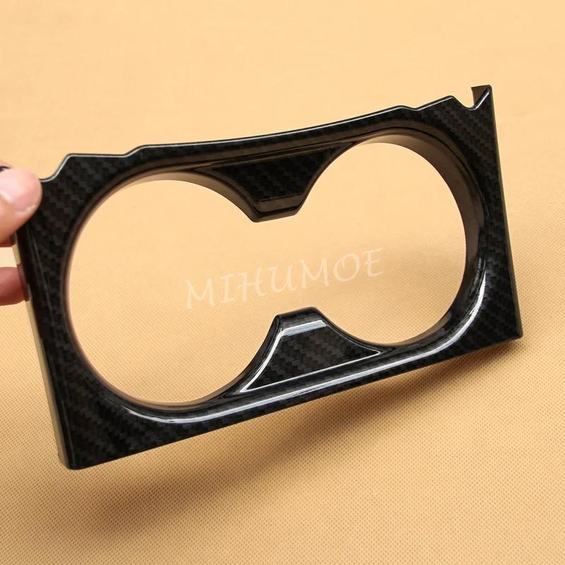 Interior Cup Holder Surround Cover Decoration For 2017-2025 Mazda CX-5 KF Carbon Fiber Car Styling