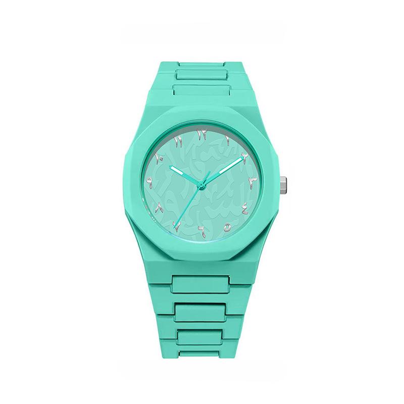 Middle Eastern popular sports watches for men and women dopamine quartz watches niche fashion waterproof stainless steel