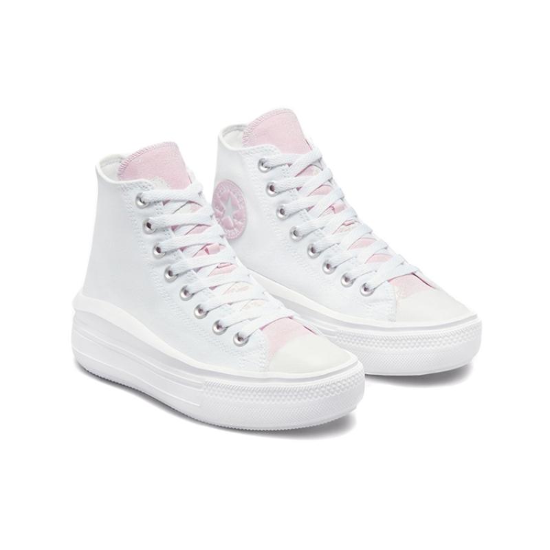 Converse Women's Chuck Taylor All Star Move High 'Hybrid Floral White Pink Foam' Women's