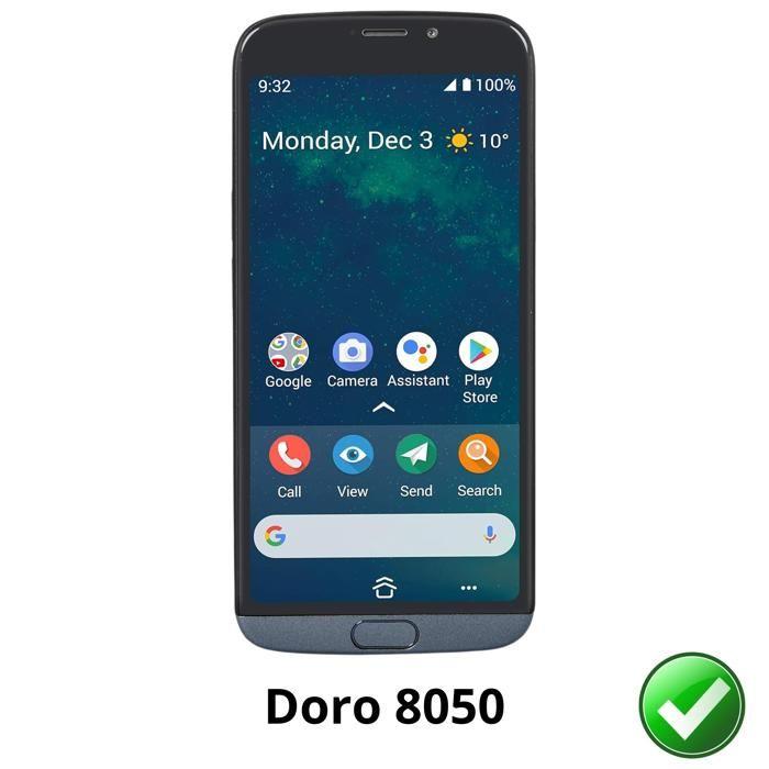 Screen Protector - Phonillico - Doro 8050 - Pack of 2 - Ultra Thin - Scratch Resistant