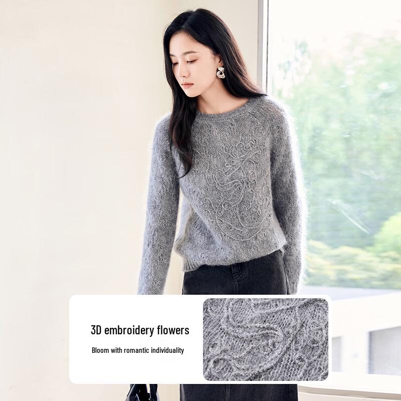 Xiangying Women's Loose Knit Pullover Sweater