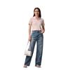 Calvin Klein Minimalist Metal Chain Artificial Leather Shoulder Bag Medium Women Bags Beige DH2806-WGY