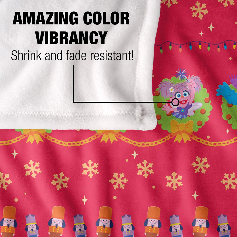 Sesame Street Furry Friends Forever Silky Patterned Supersoft Blanket