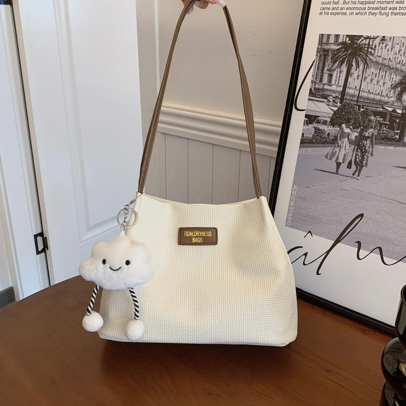 Women's New Versatile Simple Shoulder Bag, High-end Sensory Communication Shopping Bag