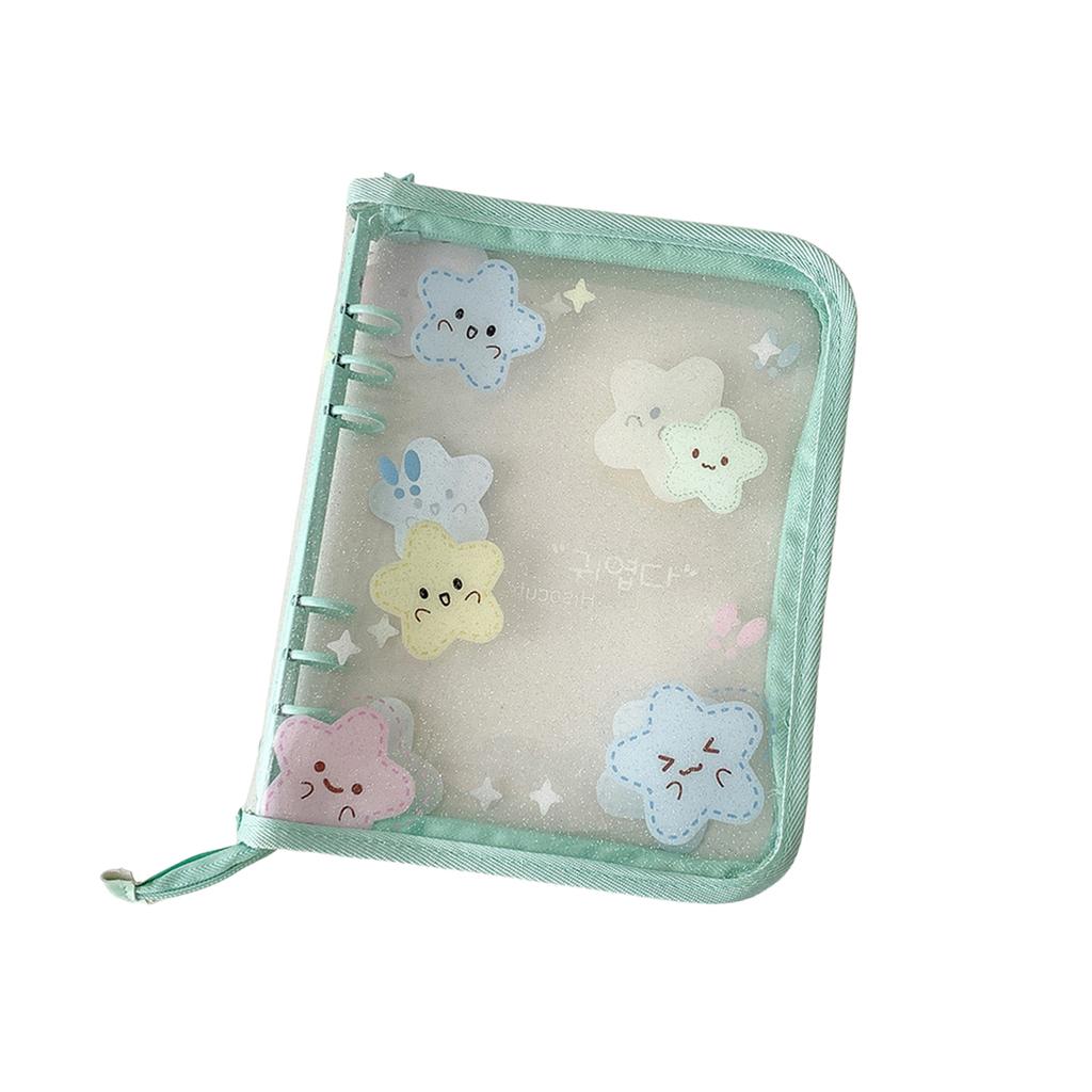 Multifunctional Cartoon Zippered Clear Photo Album Shell Card Organizers Binder Cover For 3Inch Trading Card Collector