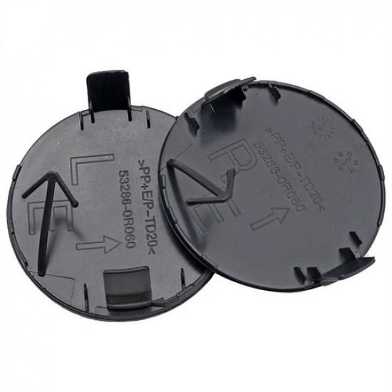 2PCS Car LH & RH Front Bumper Tow Hook Eye Cover Caps For Toyota RAV4 2013-2015